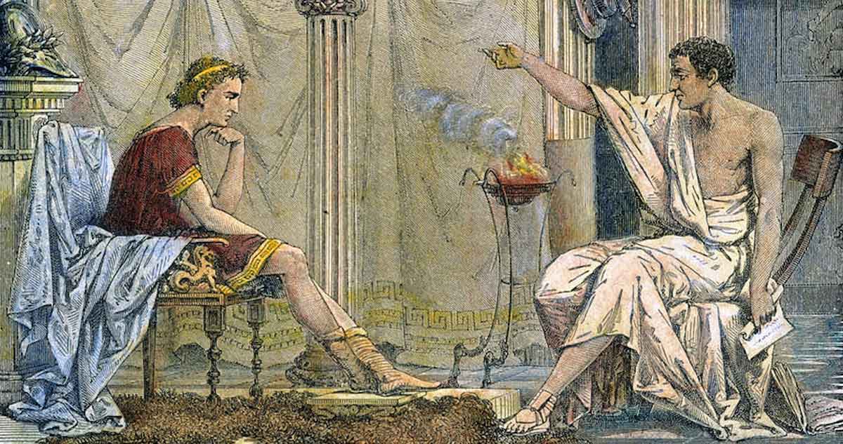 charles laplante aristotle and alexander painting