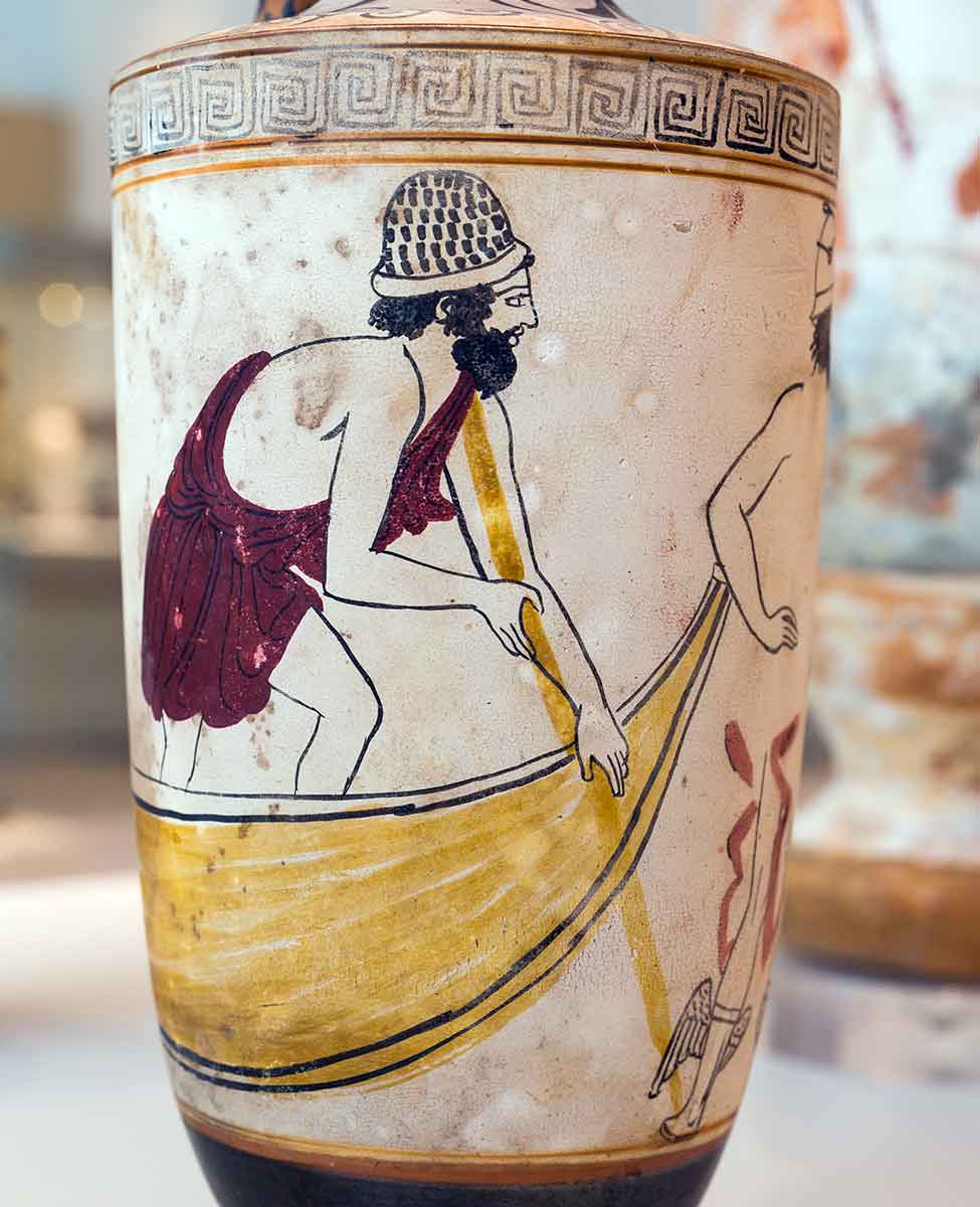 charon vase 5th century bc