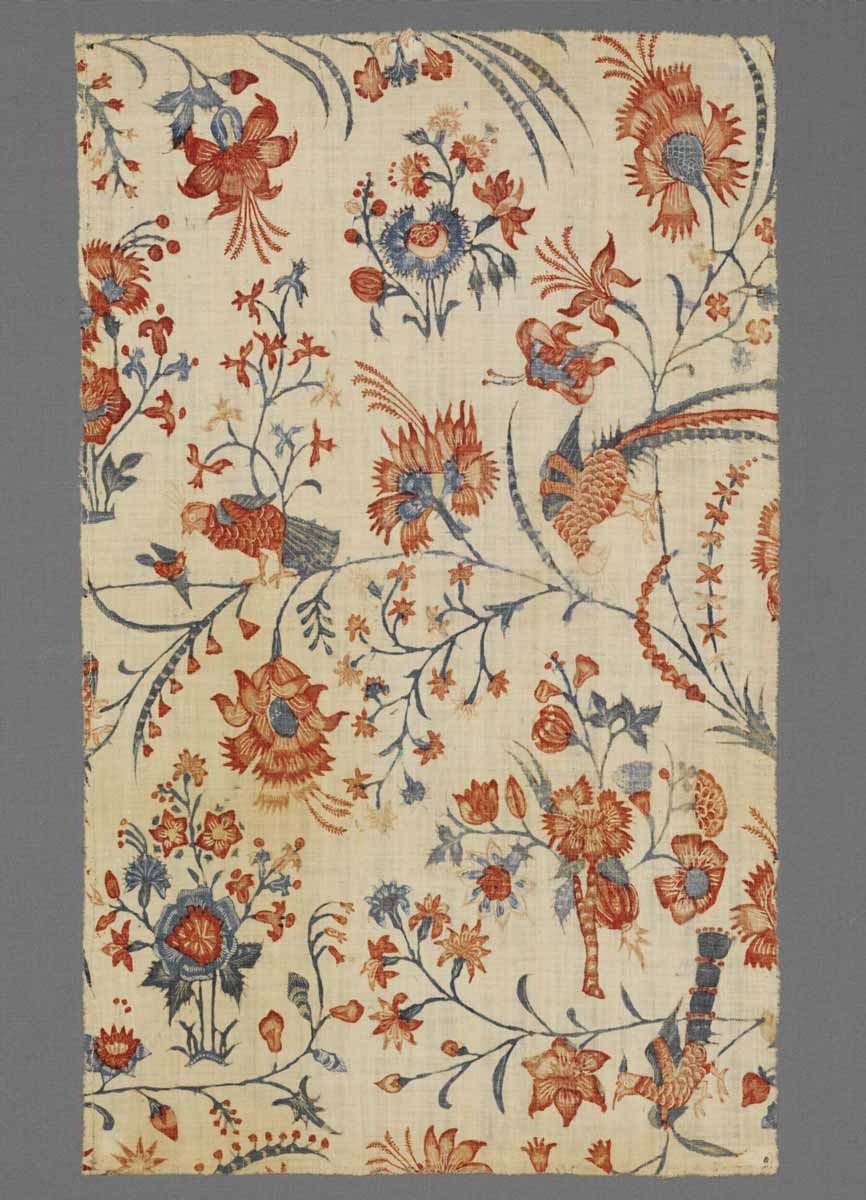 chintz fragment coromandel coast