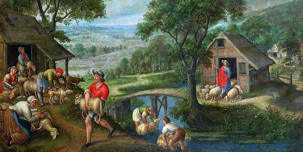 christ as good shepherd marten van valckenborch