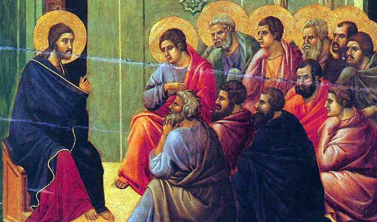 christ taking leave apostles