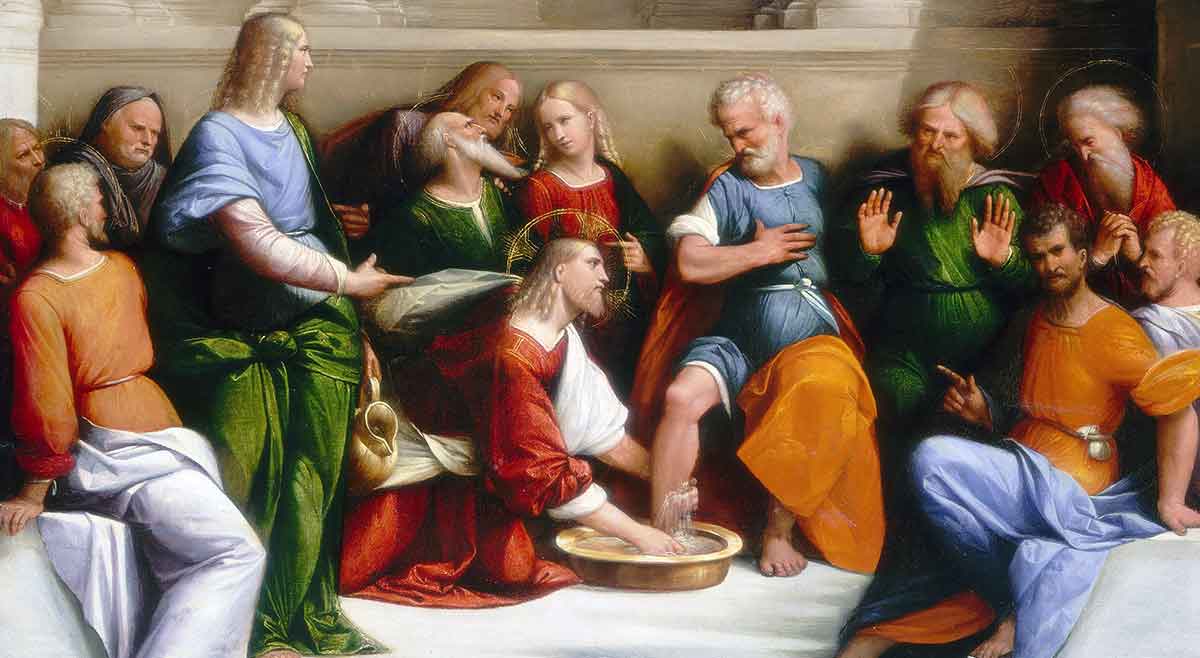 christ washes feet