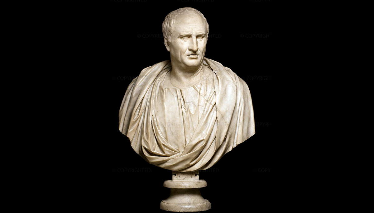 cicero marble bust portrait
