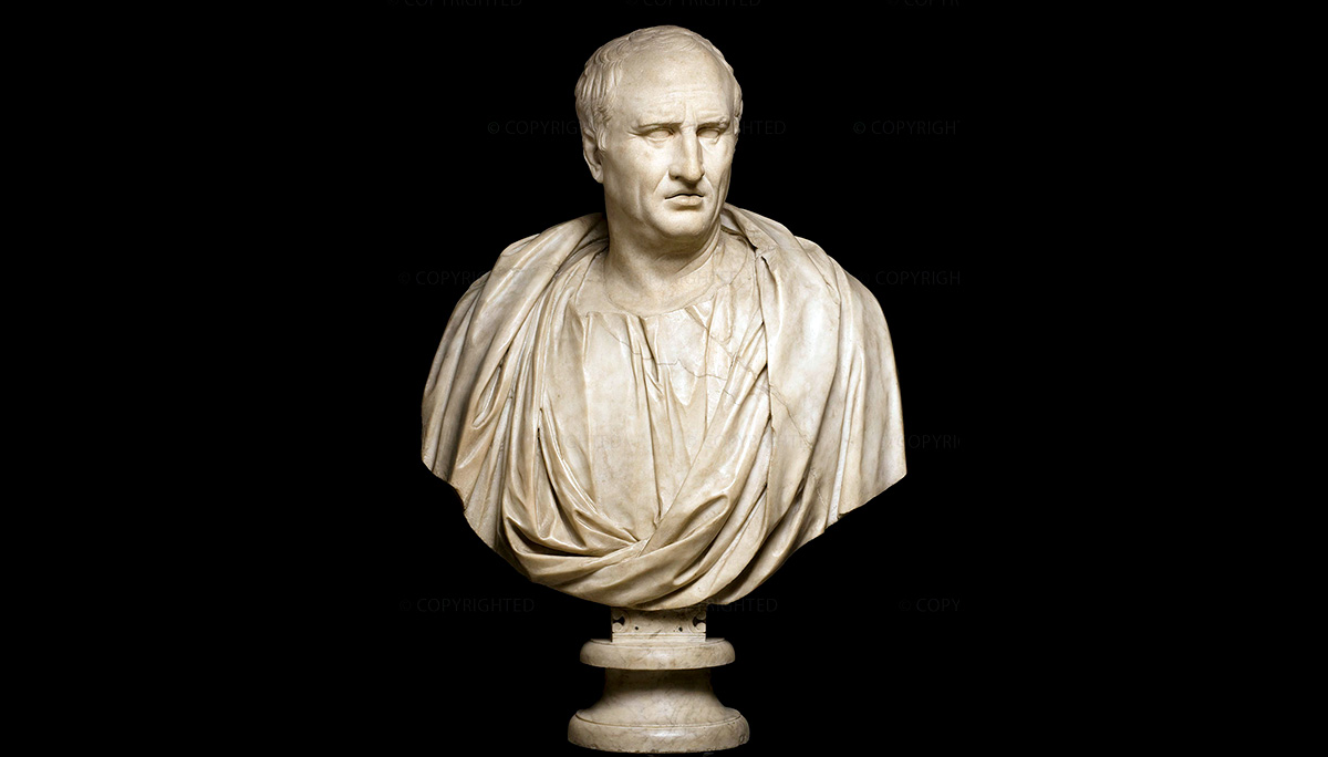 cicero marble bust portrait