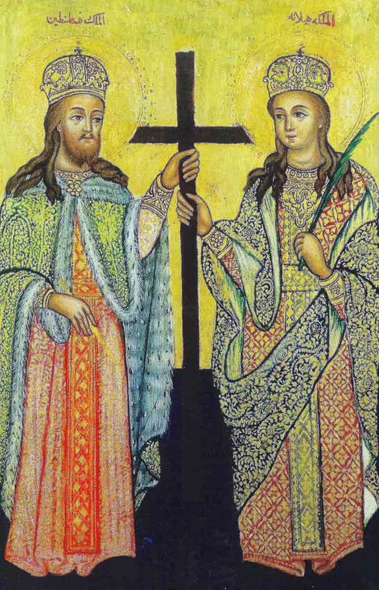 constantine and helena icon