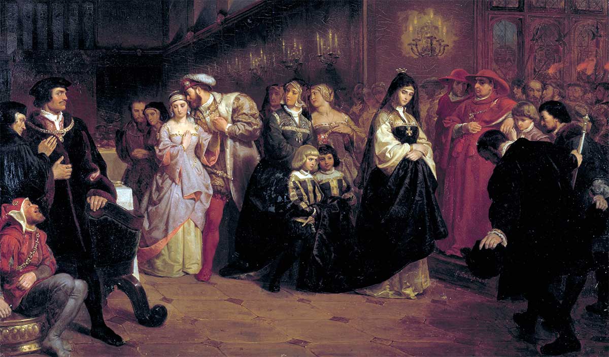 courtship anne boleyn painting emanuel gottlieb leutze
