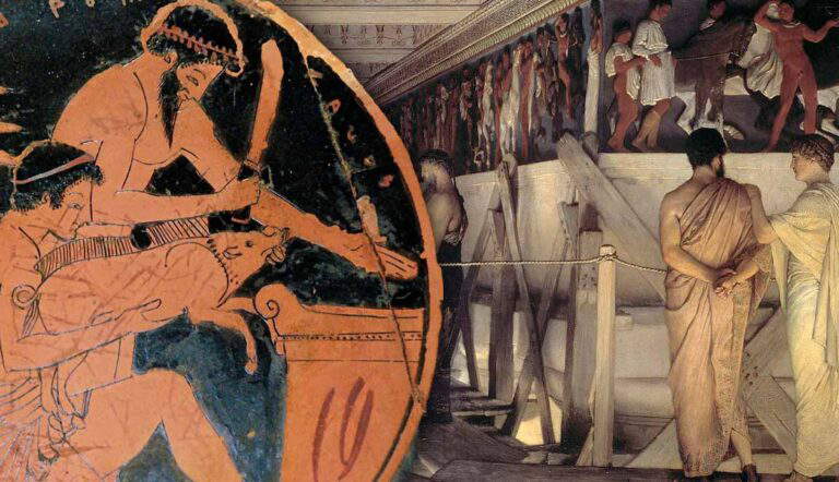 Ancient Greek sacrifice and frieze creation
