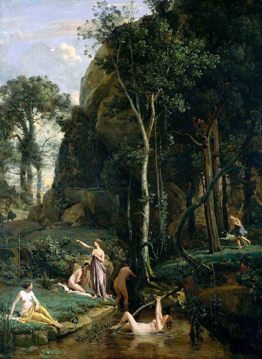 diana actaeon corot painting