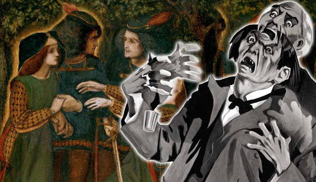 How They Met Themselves painting and Jekyll transforming