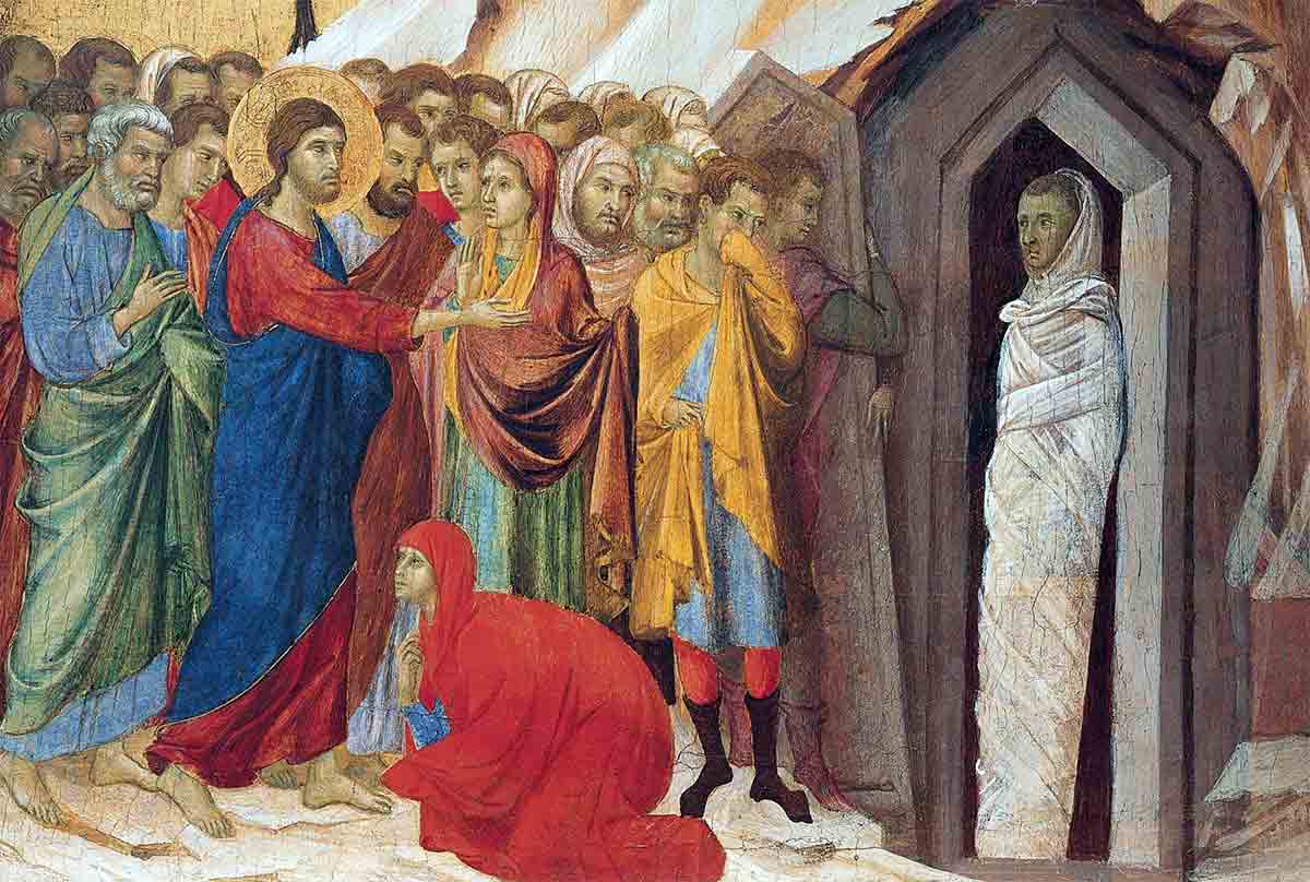 duccio lazarus maesta