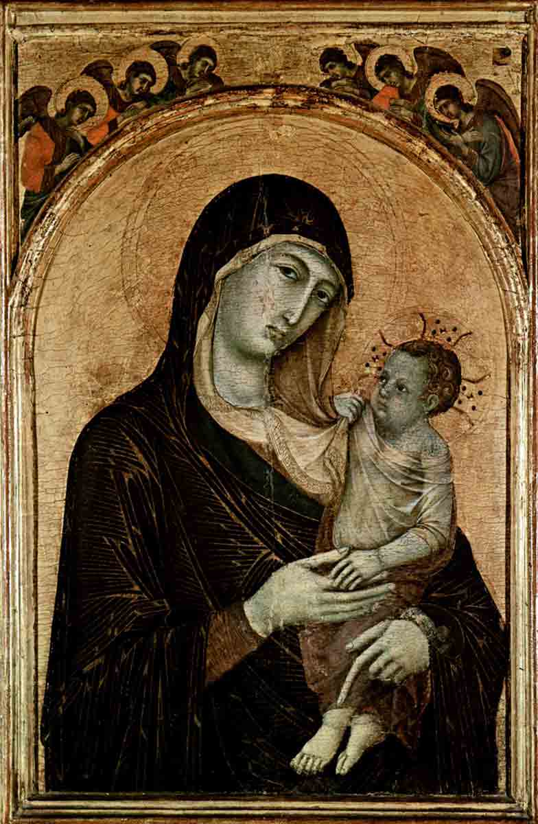 duccio madonna six angels