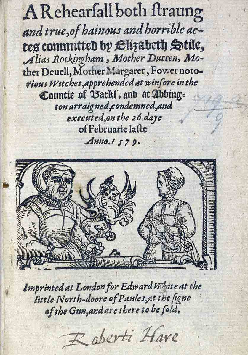 elizabeth stile mother dutten deull margaret witchraft pamphlet
