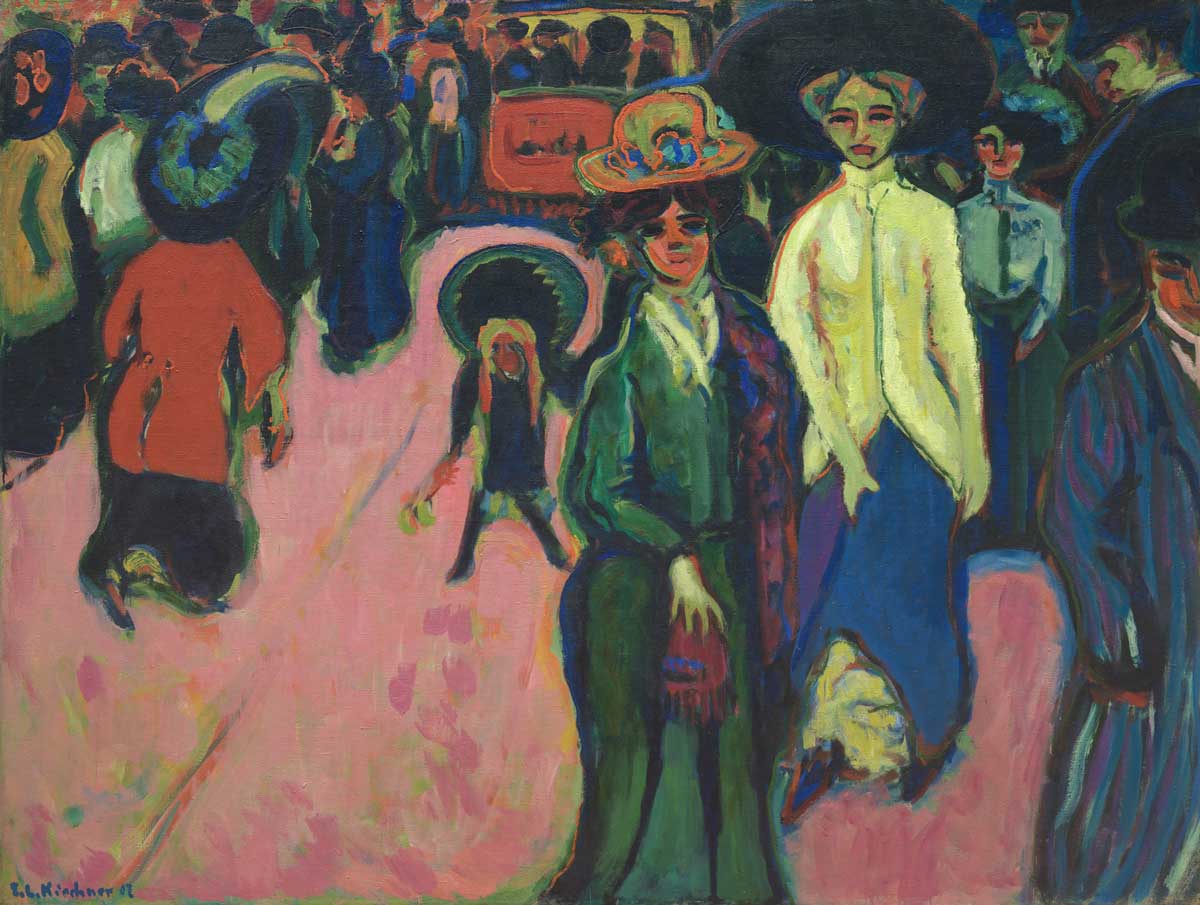 ernst ludwig kirchner street dresden painting