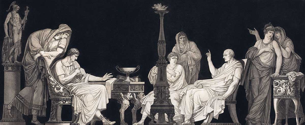 etching catiline conspiracy meeting