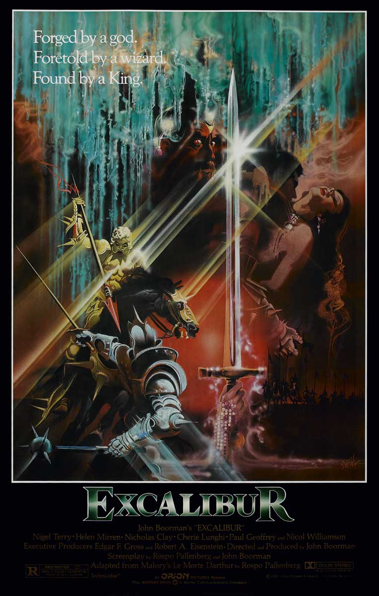 excalibur film poster