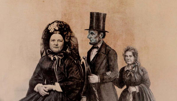 Mary Todd and Abraham Lincoln illustrations