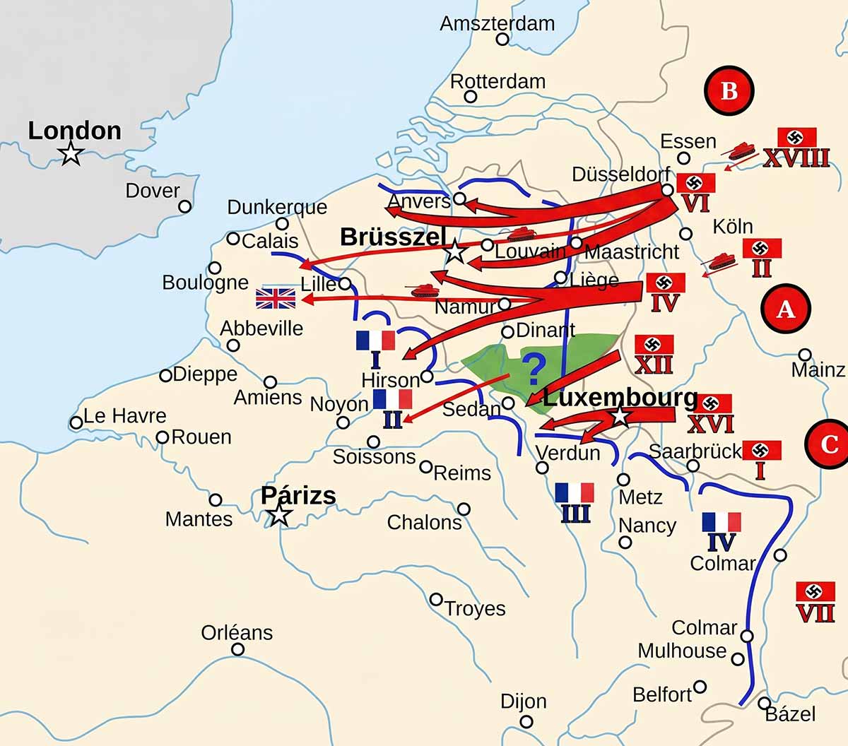 germany france invasion plans