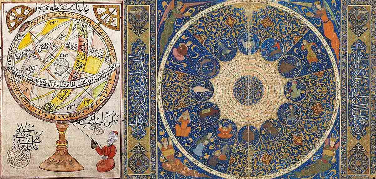 gilded blue horoscope of prince iskandar