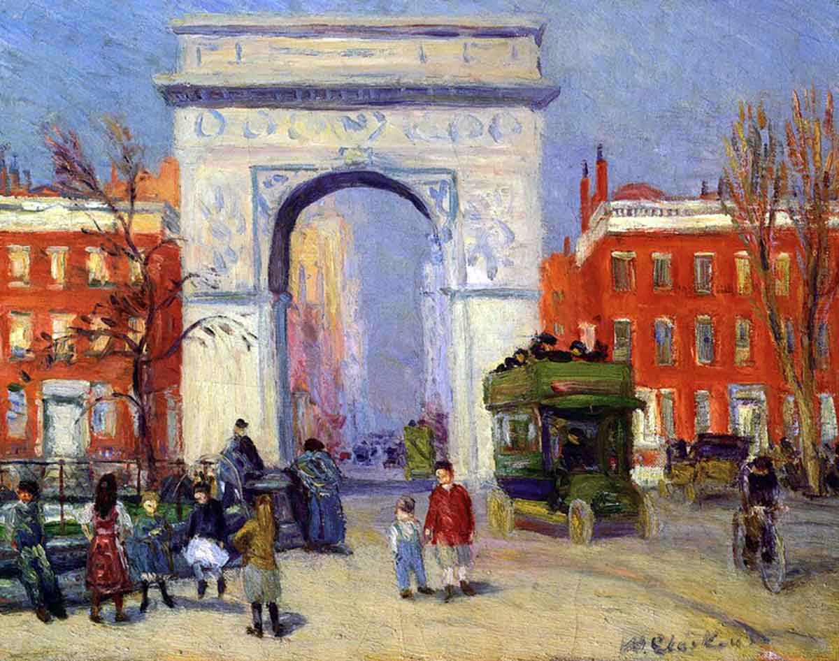 glackens washington square park
