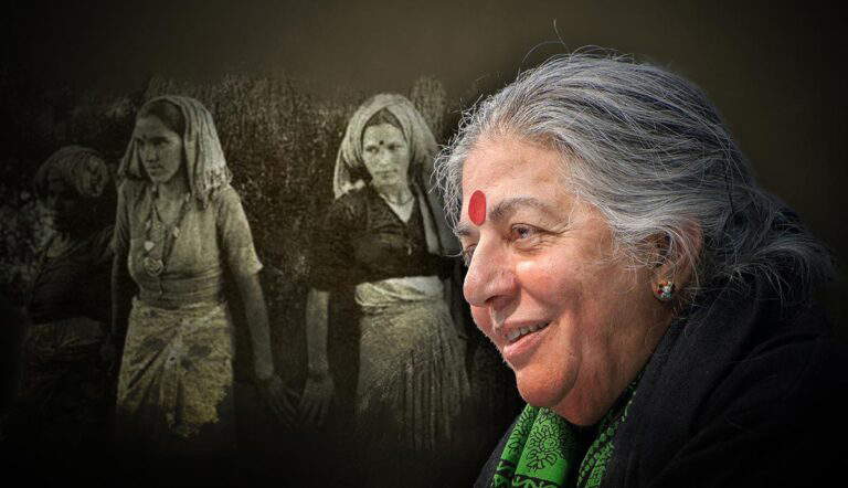 Vandana Shiva with “Tree huggers” in Uttar Pradesh