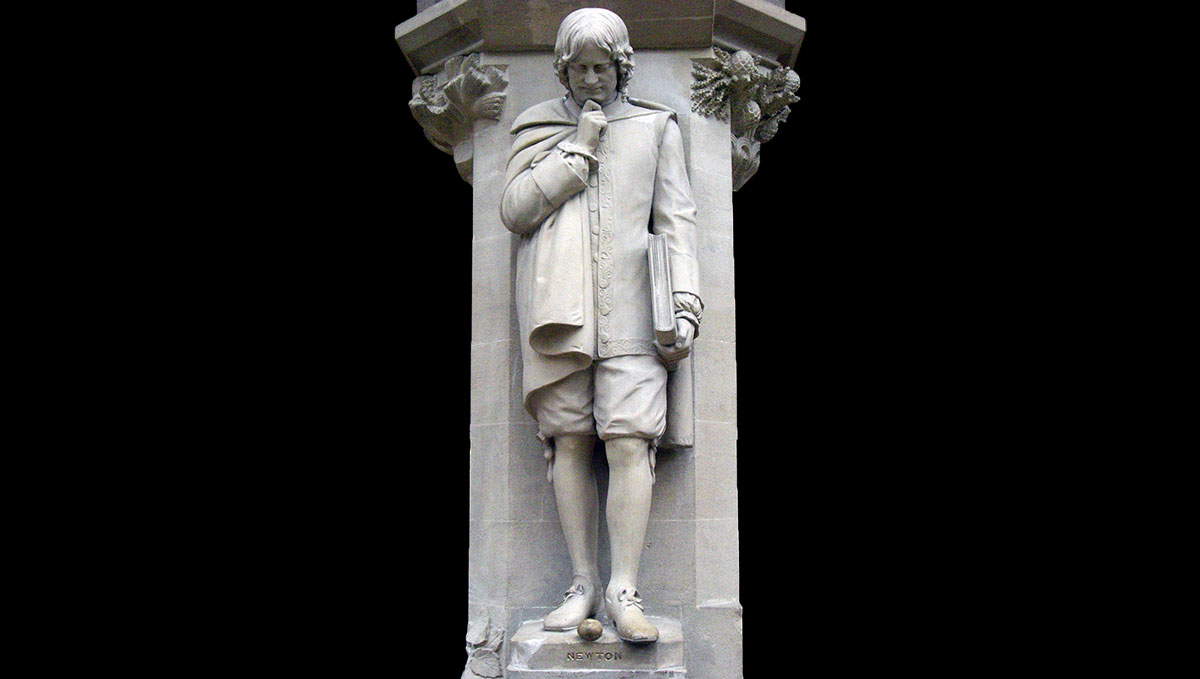 isaac newton statue