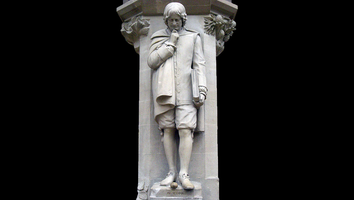 isaac newton statue