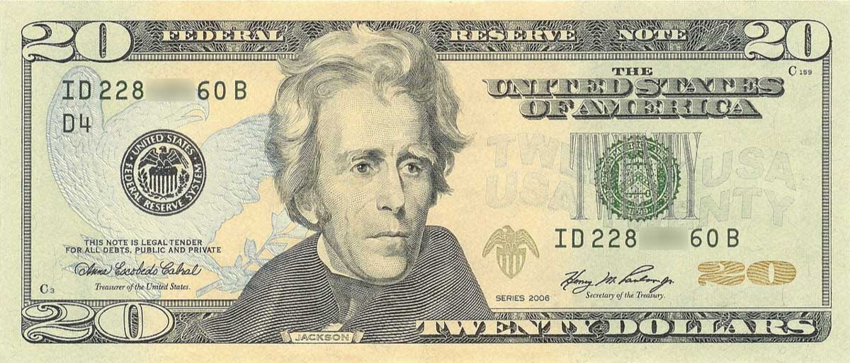 jackson twenty dollar bill