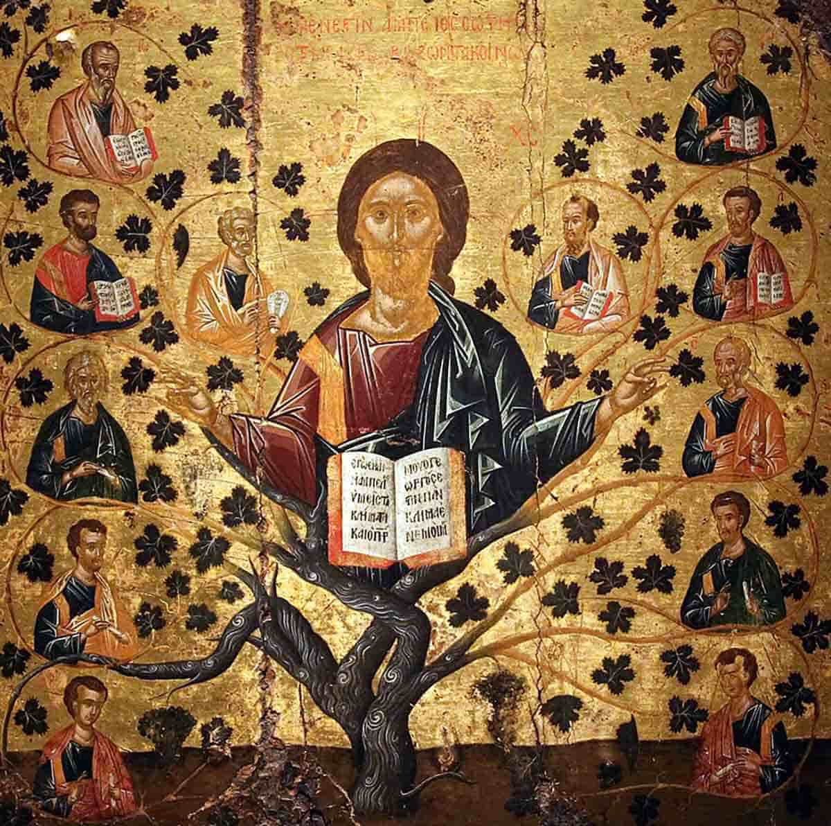 jesus christ the vine icon