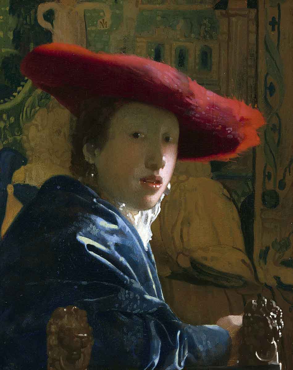 johannes vermeer girl red hat american museum