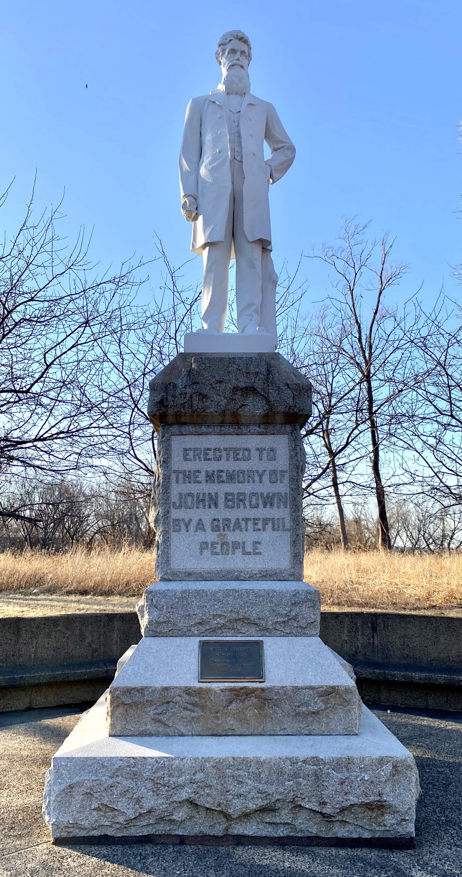 john brown statue in quindaro