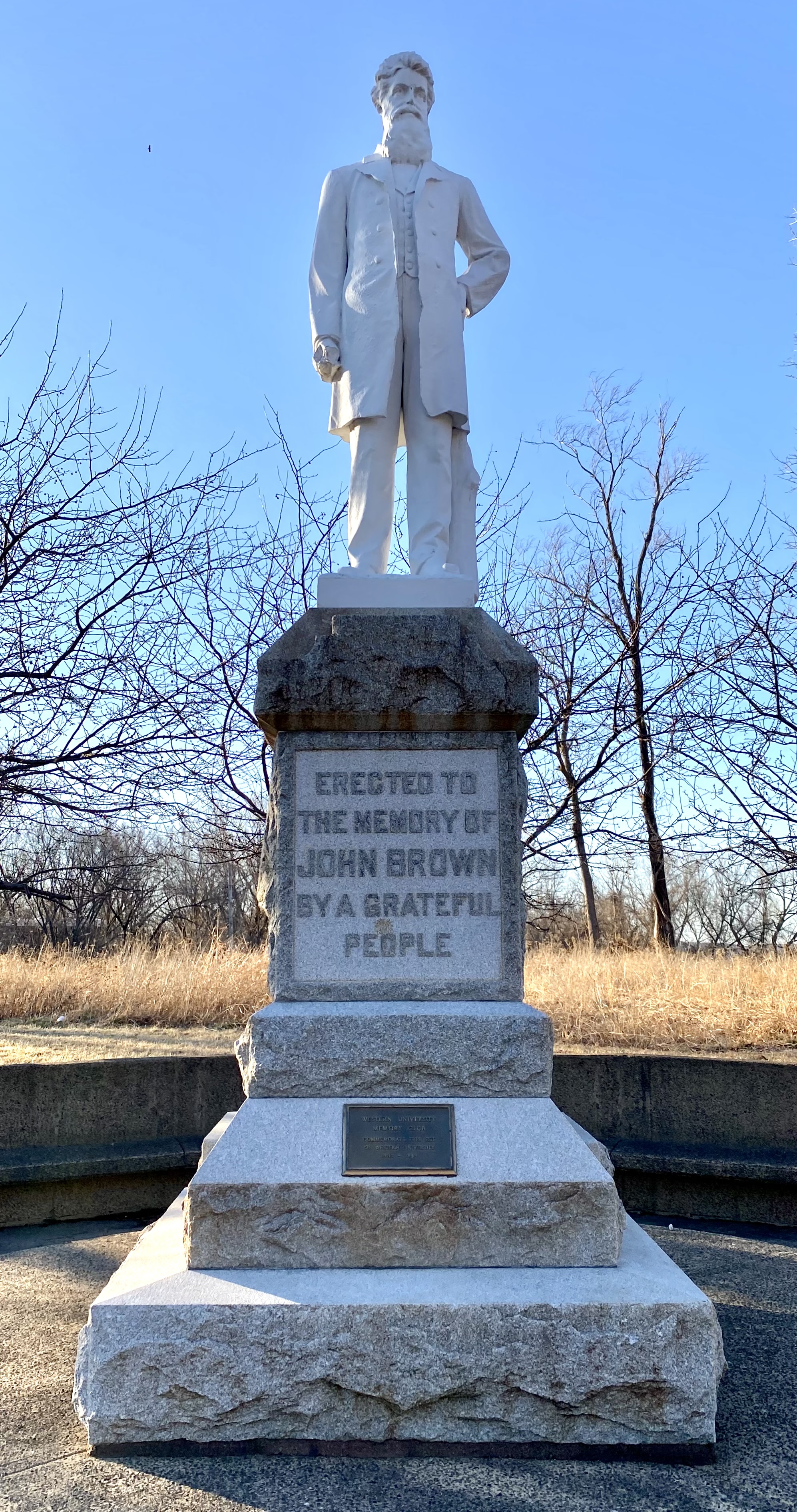 john brown statue in quindaro