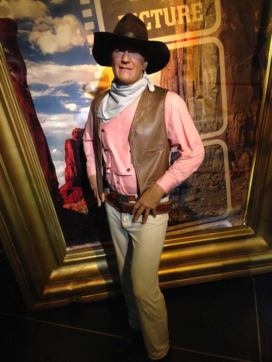 john wayne wax figure