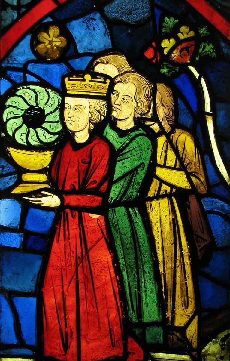 king louis ix stained glass