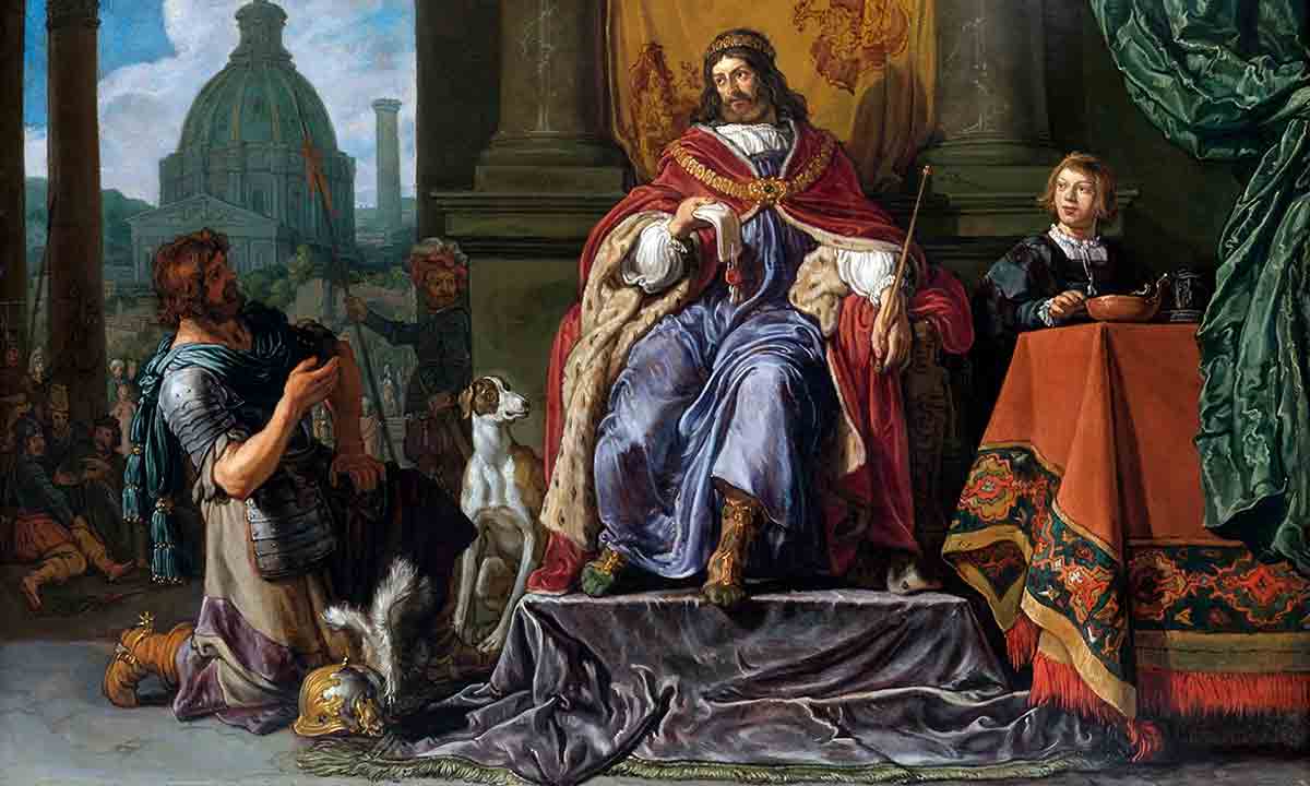 lastman david gives uriah a letter for joab painting
