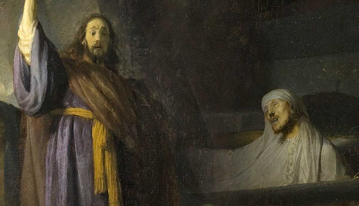 lazarus and jesus painting
