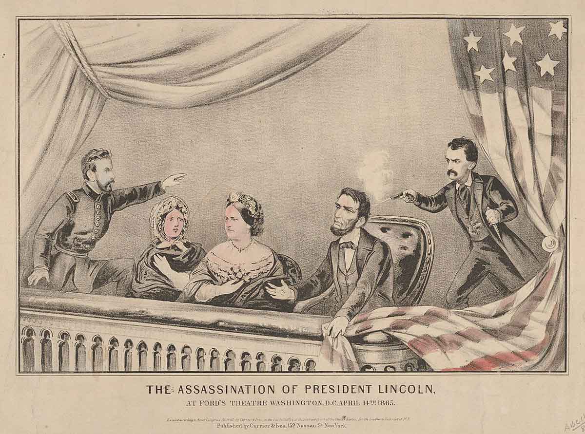 lincoln assasination currier and ives