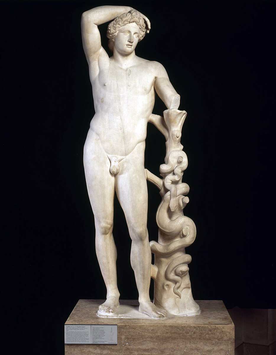 lycian apollo marble statue