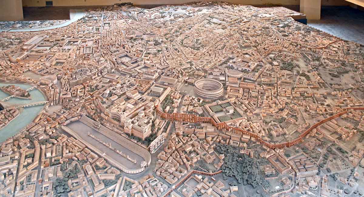 map ancient rome