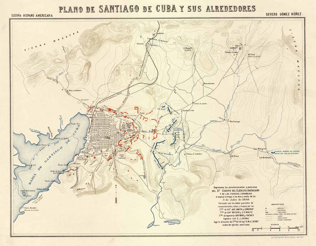 map of santiago cuba