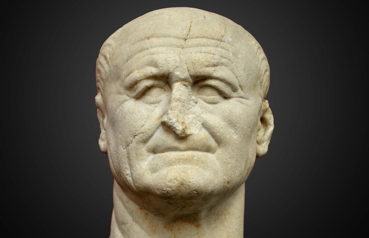 Portrait of Roman Emperor Vespasian