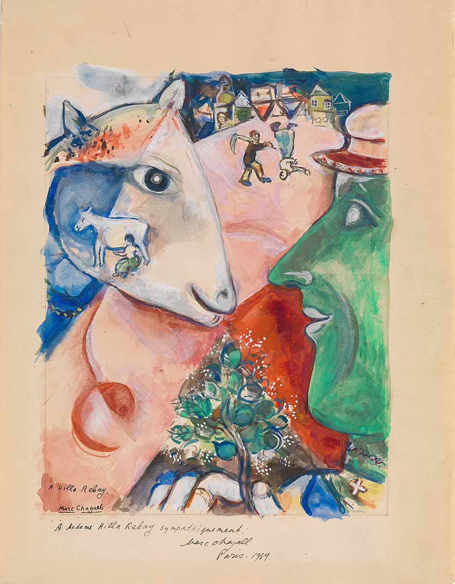 marc chagall I and village painting