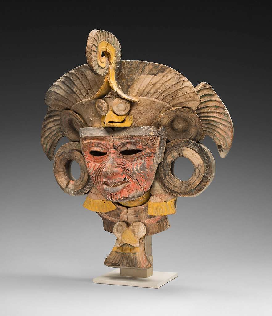 mask from an incense burner old deity of fire 470