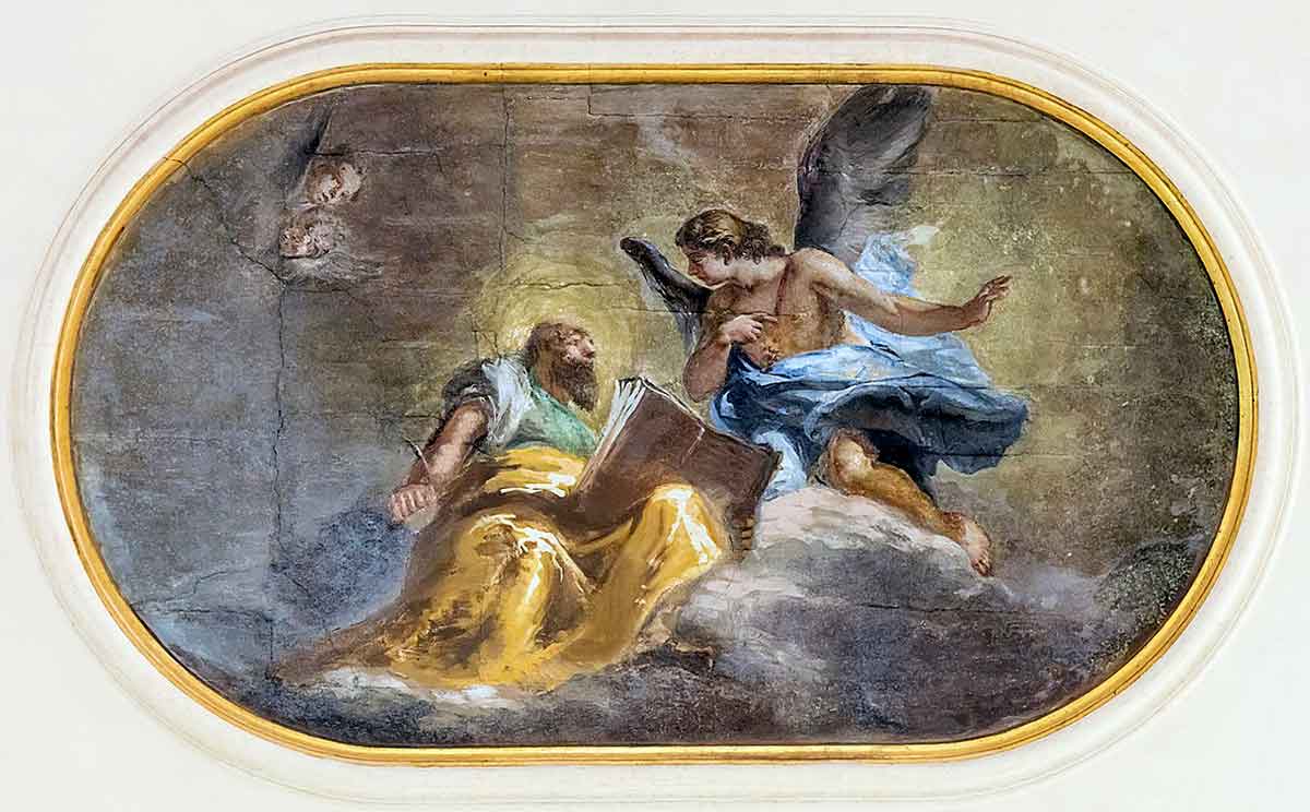 matthew angel santi apostoli ceilling venice