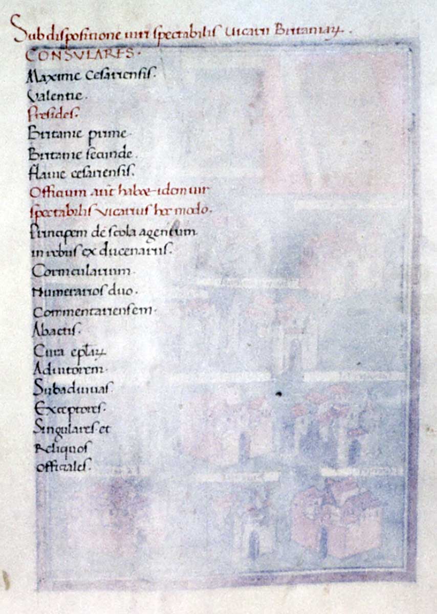 notitia dignitatum folio 151r Valentia