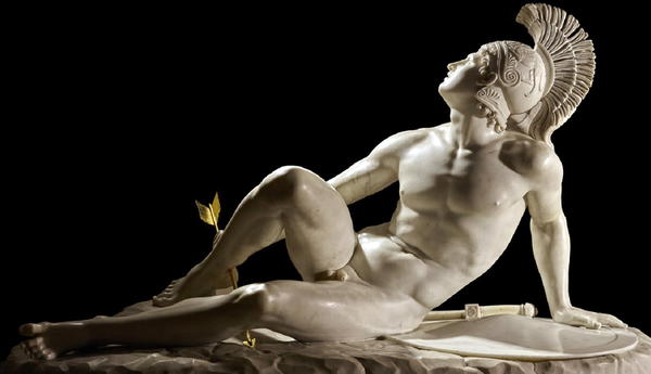 The Wounded Achilles, by Filippo Albacini, Marble, 1825
