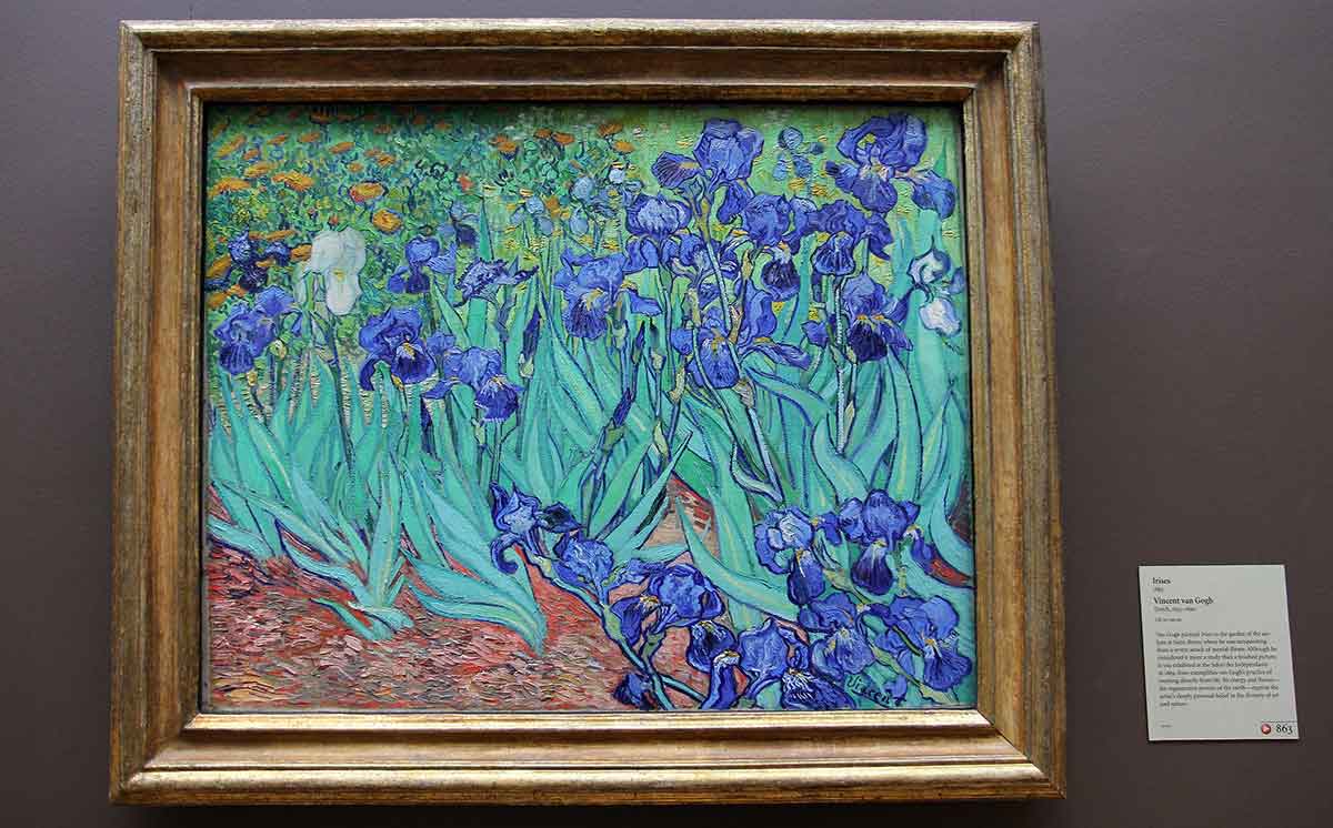 painting irises van gogh getty center los angeles