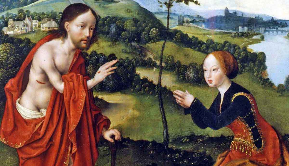 painting noli di tangere by van cleve