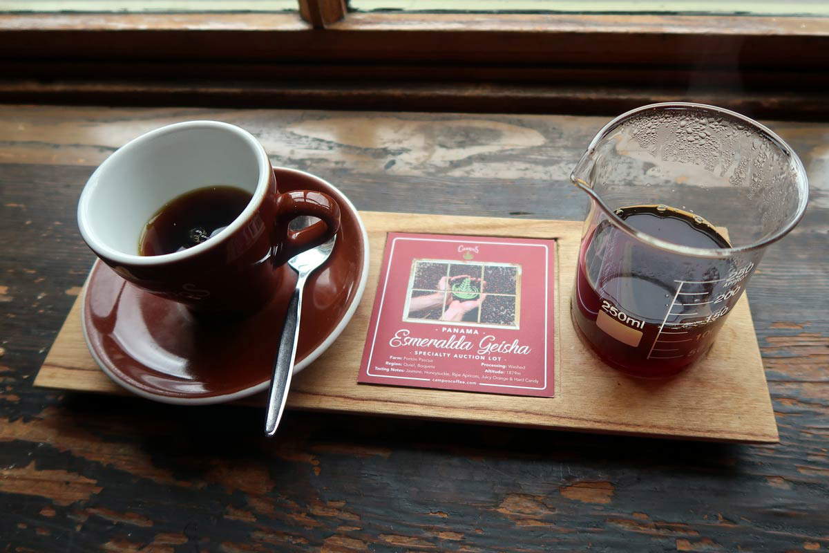 panama geisha pour over coffee campos coffee 2017