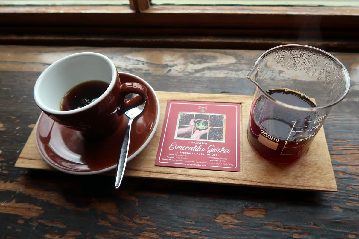 panama geisha pour over coffee campos coffee 2017