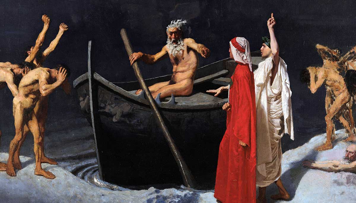 paolo vetri dante e virgilio dinnanzi la barca di caronte